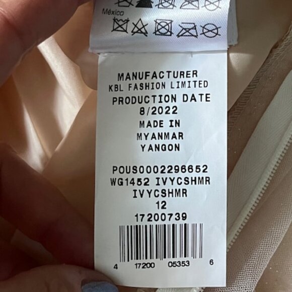 DB Studio David's Bridal Girl's Ivory Satin Tulle Flower Formal Dress Gown Sz 12 - Picture 15 of 16